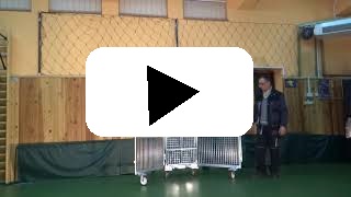 Carucior pliabil transport containerizat  vat 2 video